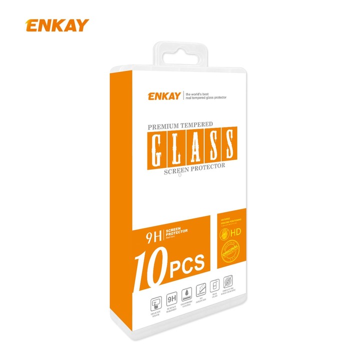 For Samsung Galaxy M51 10 PCS ENKAY Hat-Prince Full Glue 0.26mm 9H 2.5D Tempered Glass Full Coverage Film