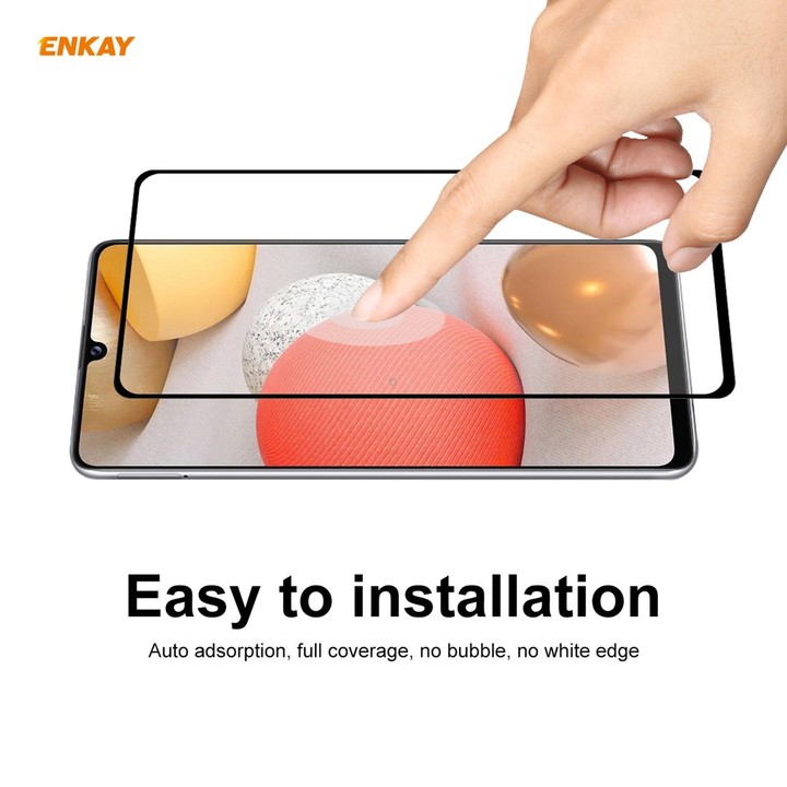 For Samsung Galaxy A42 5G 10pcs ENKAY Hat-Prince Full Glue 0.26mm 9H 2.5D Tempered Glass Full Coverage Film