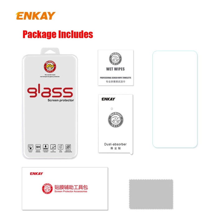 For Samsung Galaxy M51 ENKAY Hat-Prince 0.26mm 9H 2.5D Curved Edge Tempered Glass Film