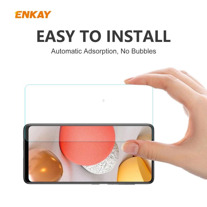 For Samsung Galaxy A42 5G 10pcs ENKAY Hat-Prince 0.26mm 9H 2.5D Curved Edge Tempered Glass Film