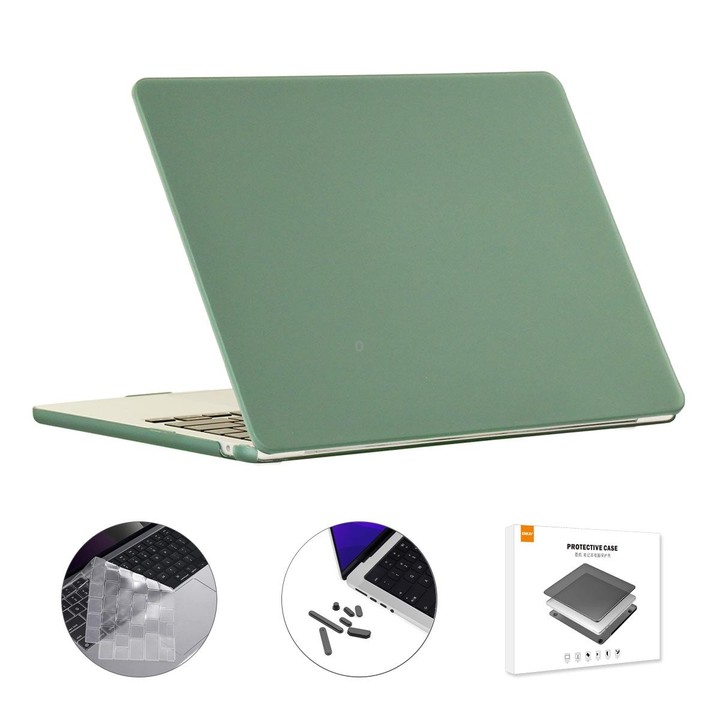 For MacBook Air 13.6 2022/2024 A2681 M2 / A3113 M3 US Version ENKAY 3 in 1 Matte Laptop Case with TPU Keyboard Film / Anti-dust
