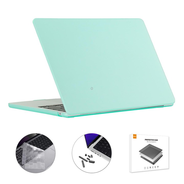 For MacBook Air 13.6 2022/2024 A2681 M2 / A3113 M3 US Version ENKAY 3 in 1 Matte Laptop Case with TPU Keyboard Film / Anti-dust
