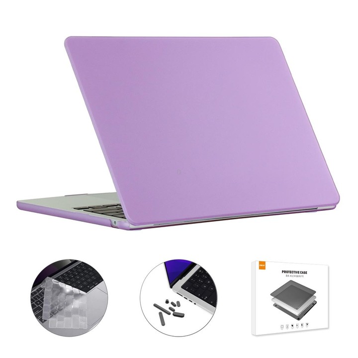 For MacBook Air 13.6 2022/2024 A2681 M2 / A3113 M3 US Version ENKAY 3 in 1 Matte Laptop Case with TPU Keyboard Film / Anti-dust