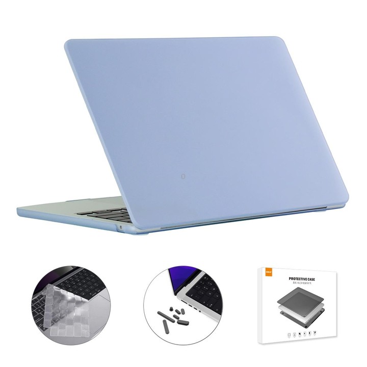 For MacBook Air 13.6 2022/2024 A2681 M2 / A3113 M3 US Version ENKAY 3 in 1 Matte Laptop Case with TPU Keyboard Film / Anti-dust