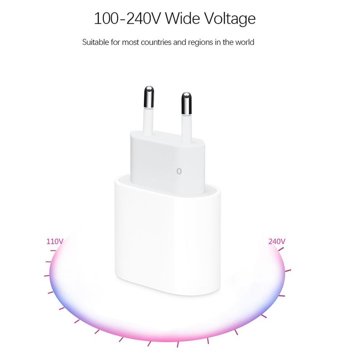 2 in 1 PD 20W Single USB-C / Type-C Port Travel Charger + 3A PD3.0 USB-C / Type-C to USB-C / Type-C Fast Charge Data Cable Set,