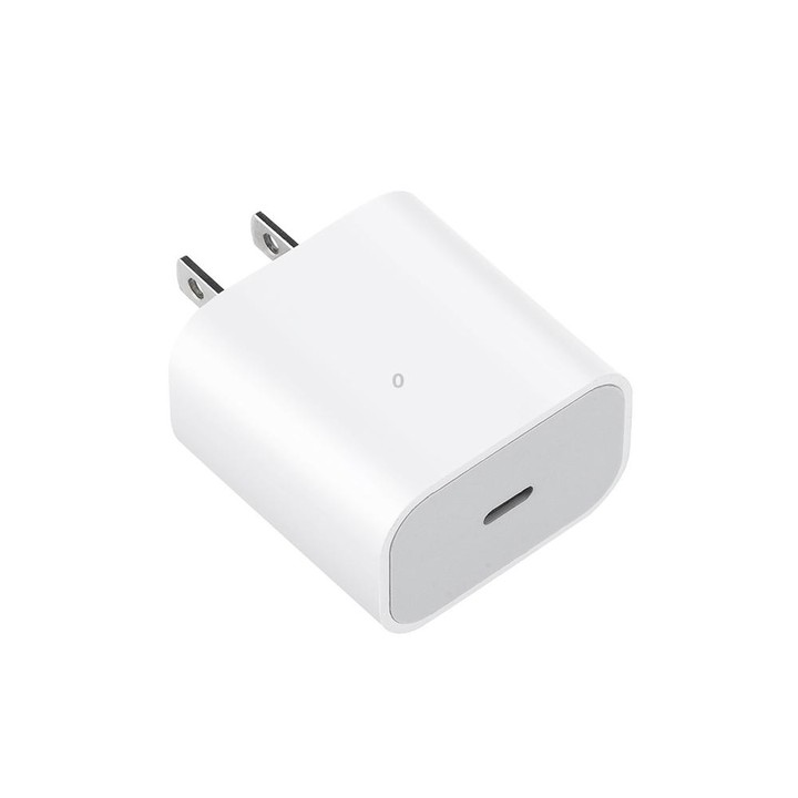 2 in 1 PD 20W Single USB-C / Type-C Port Travel Charger + 3A PD3.0 USB-C / Type-C to 8 Pin Fast Charge Data Cable Set, Cable Len