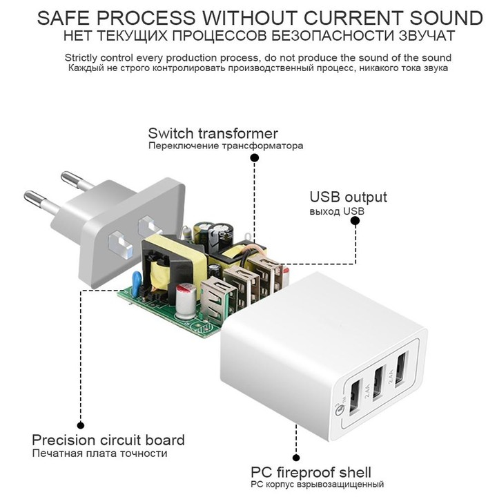 SDC-30W 2 in 1 USB to Micro USB Data Cable + 30W QC 3.0 USB + 2.4A Dual USB 2.0 Ports Mobile Phone Tablet PC Universal Quick Cha