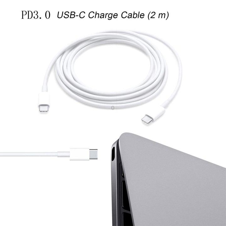 2 in 1 PD 30W USB-C / Type-C + 3A PD 3.0 USB-C / Type-C to USB-C / Type-C Fast Charge Data Cable Set, Cable Length: 2m, EU Plug