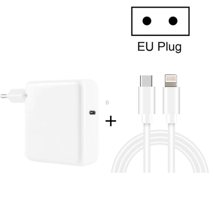 2 in 1 PD3.0 30W USB-C / Type-C Travel Charger with Detachable Foot + PD3.0 3A USB-C / Type-C to 8 Pin Fast Charge Data Cable Se