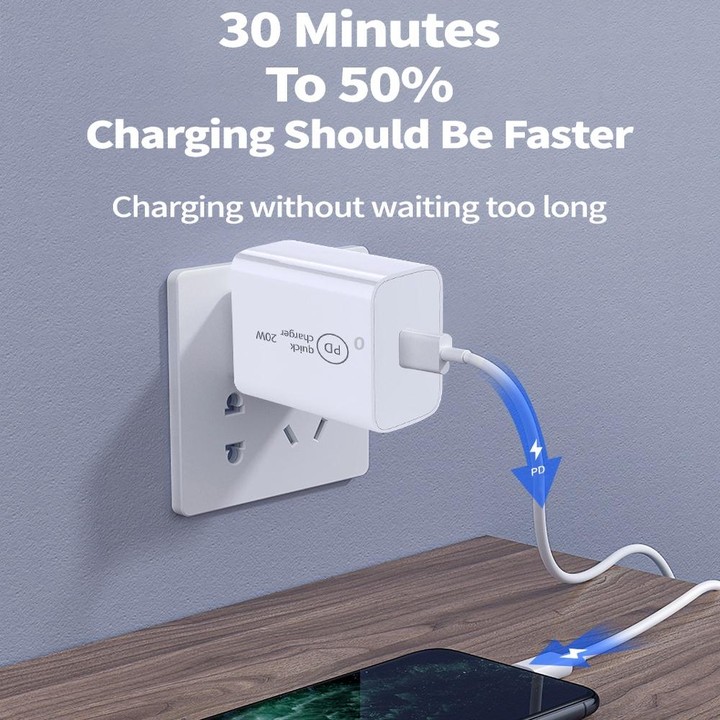 SDC-20W 2 in 1 PD 20W USB-C / Type-C Travel Charger + 3A PD 3.0 USB-C / Type-C to USB-C / Type-C Fast Charge Data Cable Set, Cab