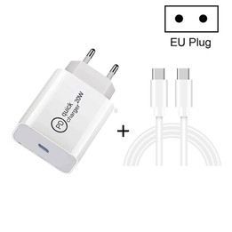 SDC-20W 2 in 1 PD 20W USB-C / Type-C Travel Charger + 3A PD 3.0 USB-C / Type-C to USB-C / Type-C Fast Charge Data Cable Set, Cab