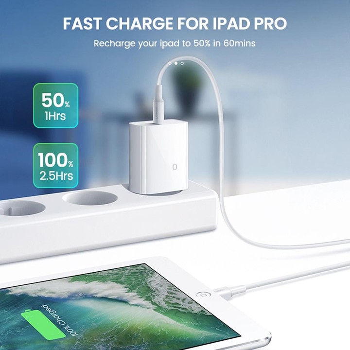 SDC-20W 2 in 1 PD 20W USB-C / Type-C Travel Charger + 3A PD3.0 USB-C / Type-C to 8 Pin Fast Charge Data Cable Set, Cable Length: