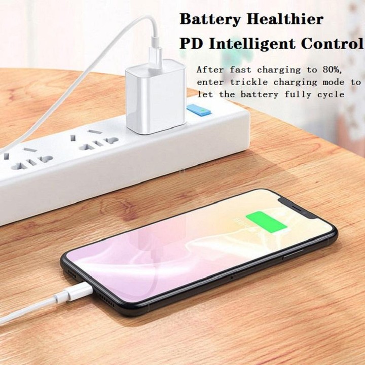 SDC-20W 2 in 1 PD 20W USB-C / Type-C Travel Charger + 3A PD3.0 USB-C / Type-C to 8 Pin Fast Charge Data Cable Set, Cable Length: