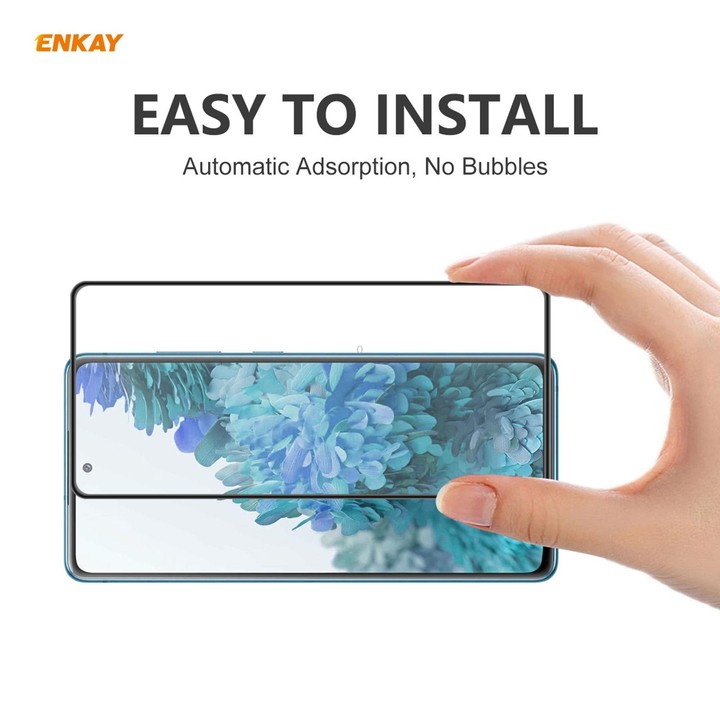For Samsung Galaxy S20 FE 5G ENKAY Hat-Prince Anti-drop Full Glue Tempered Glass Full Screen Film Anti-fall Protector