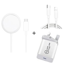 XJ-32 3 in 1 15W Magnetic Suction Wreless Charging + PD 20W USB-C / Type-C Travel Charging + USB-C / Type-C to 8 Pin Fast Chargi