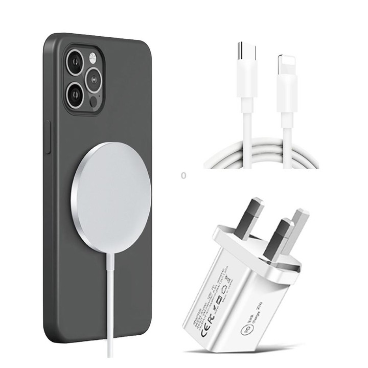 XJ-32 3 in 1 15W Magnetic Suction Wreless Charging + PD 20W USB-C / Type-C Travel Charging + USB-C / Type-C to 8 Pin Fast Chargi