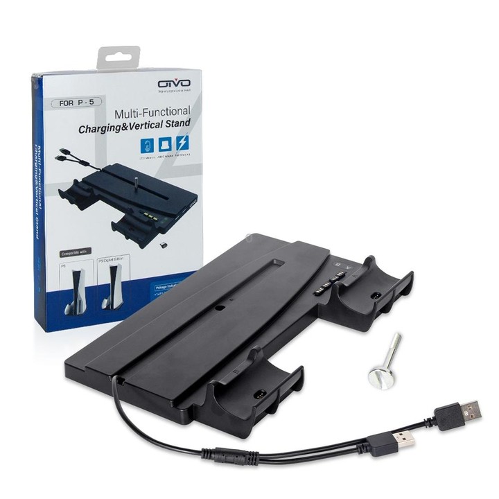 Multi-functinal Charging Stand With LED Light for PS5