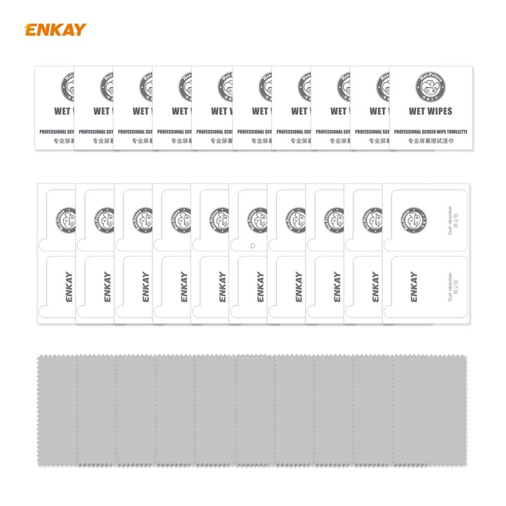 For Samsung Galaxy A12 10 PCS ENKAY Hat-Prince Full Glue 0.26mm 9H 2.5D Tempered Glass Full Coverage Film