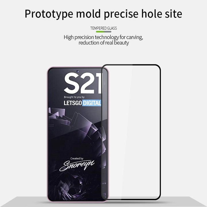 For Samsung Galaxy S21 5G PINWUYO 9H 2.5D Full Screen Tempered Glass Film(Black)