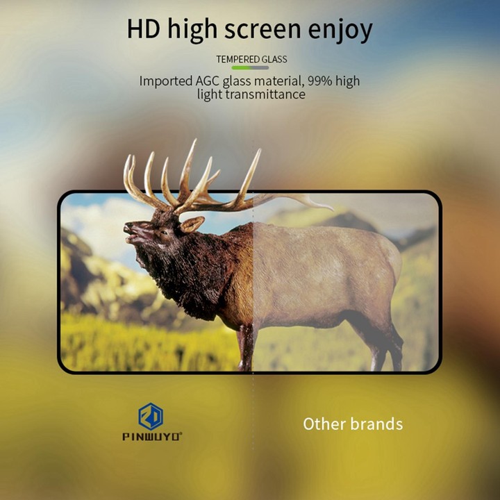 For Samsung Galaxy S21 5G PINWUYO 9H 2.5D Full Screen Tempered Glass Film(Black)
