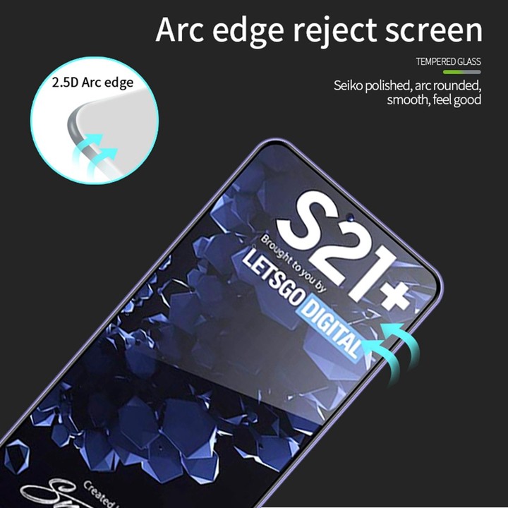 For Samsung Galaxy S21+ 5G PINWUYO 9H 2.5D Full Screen Tempered Glass Film(Black)
