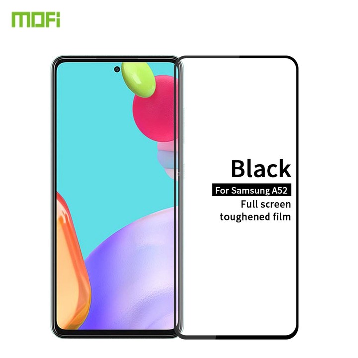 For Samsung Galaxy A52 5G / 4G MOFI 9H 2.5D Full Screen Tempered Glass Film(Black)