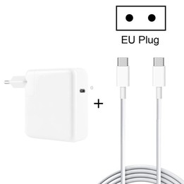 PD-96W 96W PD USB-C / Type-C Laptop Adapter + 2m 5A USB-C / Type-C to USB-C / Type-C Fast Charging Cable for MacBook Pro, Plug S