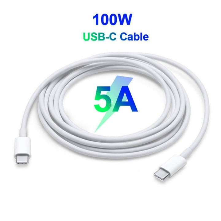 PD-96W 96W PD USB-C / Type-C Laptop Adapter + 2m 5A USB-C / Type-C to USB-C / Type-C Fast Charging Cable for MacBook Pro, Plug S
