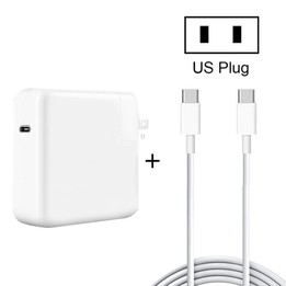 PD-96W 96W PD USB-C / Type-C Laptop Adapter + 2m 5A USB-C / Type-C to USB-C / Type-C Fast Charging Cable for MacBook Pro, Plug S