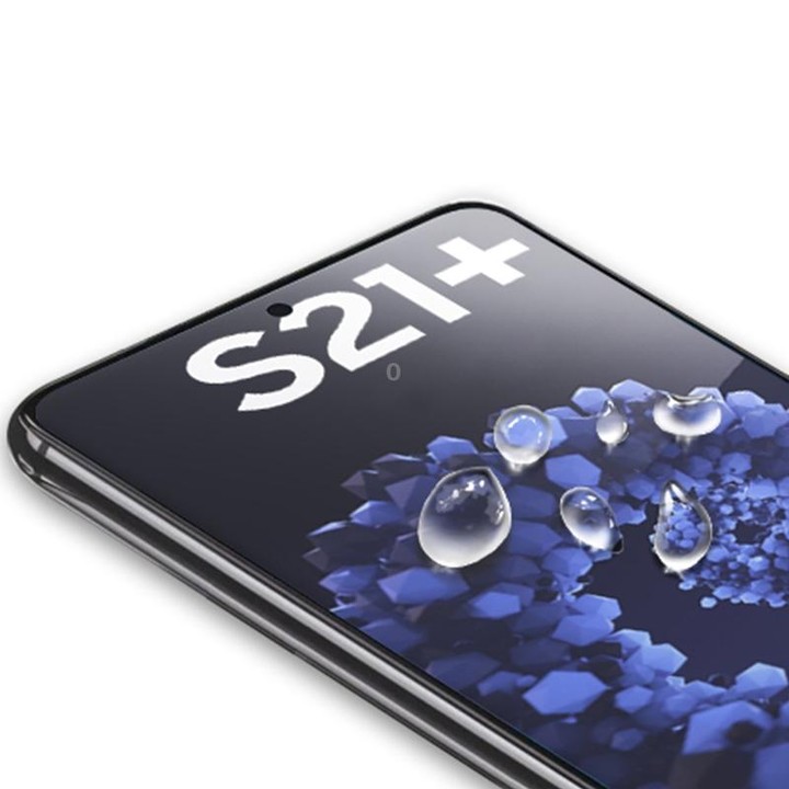 For Samsung Galaxy S21+ 5G mocolo 0.33mm 9H 2.5D Full Glue Tempered Glass Film, Support Fingerprint Unlock