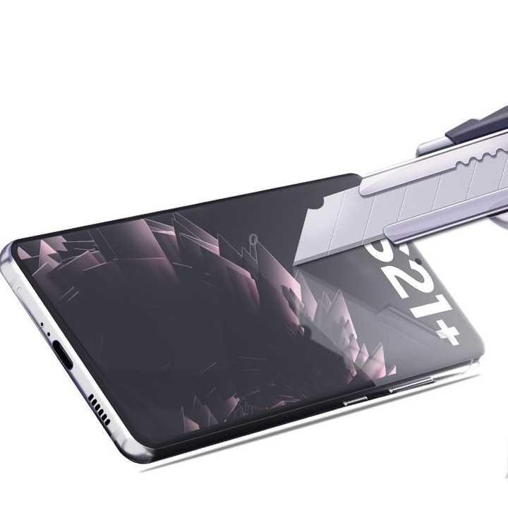 For Samsung Galaxy S21+ 5G mocolo 0.33mm 9H 2.5D Full Glue Tempered Glass Film, Support Fingerprint Unlock