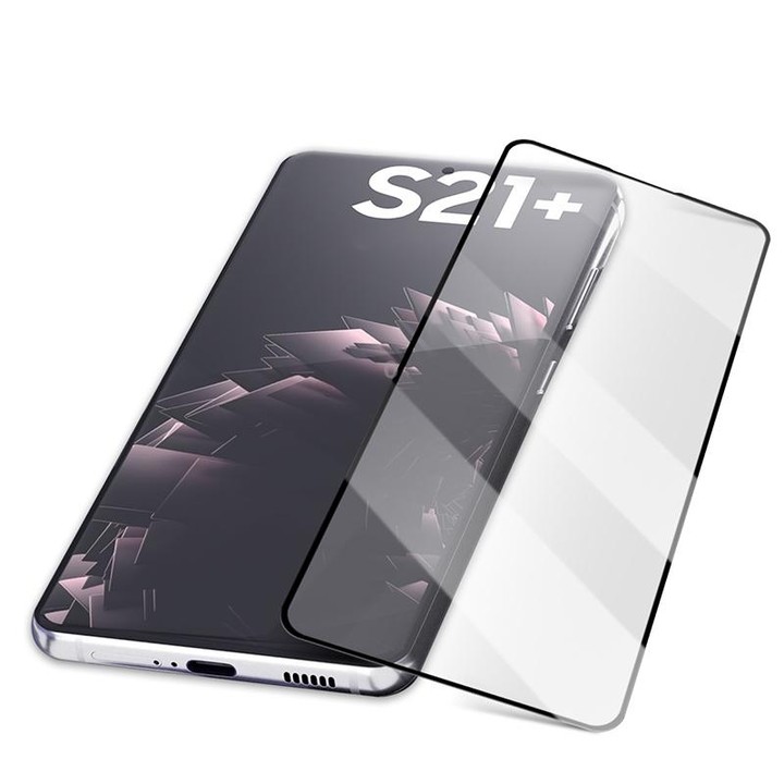 For Samsung Galaxy S21+ 5G mocolo 0.33mm 9H 2.5D Full Glue Tempered Glass Film, Support Fingerprint Unlock