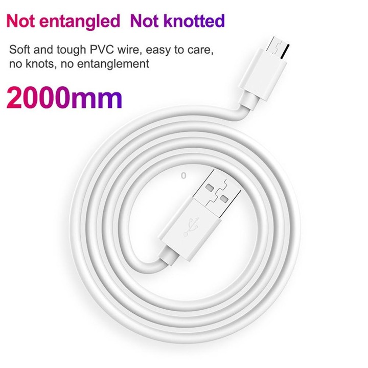 LZ-023 18W QC 3.0 USB Portable Travel Charger + 3A USB to Micro USB Data Cable, EU Plug(White)