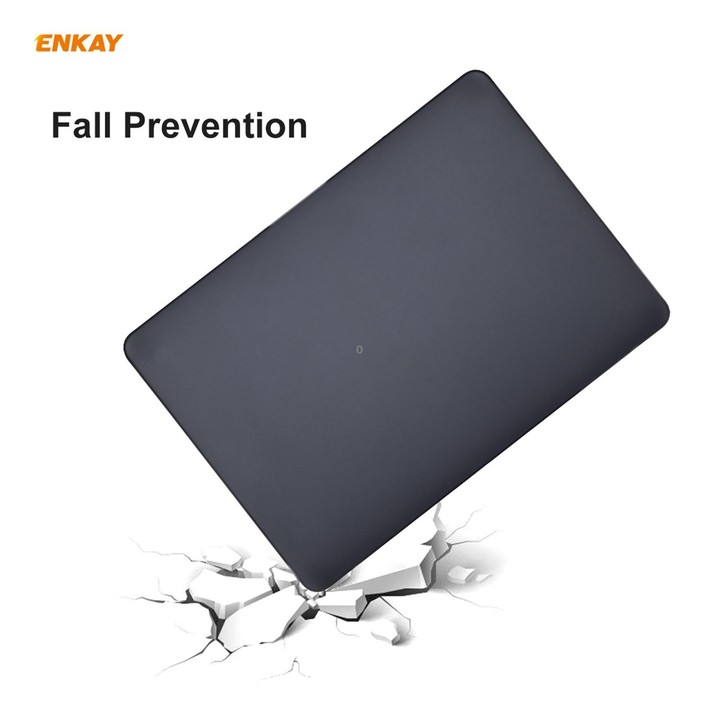 ENKAY 3 in 1 Matte Laptop Protective Case + EU Version TPU Keyboard Film + Anti-dust Plugs Set for MacBook Pro 13.3 inch A1706 /