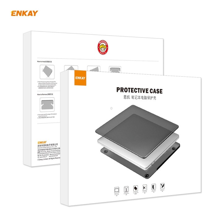 ENKAY 3 in 1 Matte Laptop Protective Case + US Version TPU Keyboard Film + Anti-dust Plugs Set for MacBook Pro 15.4 inch A1707 &