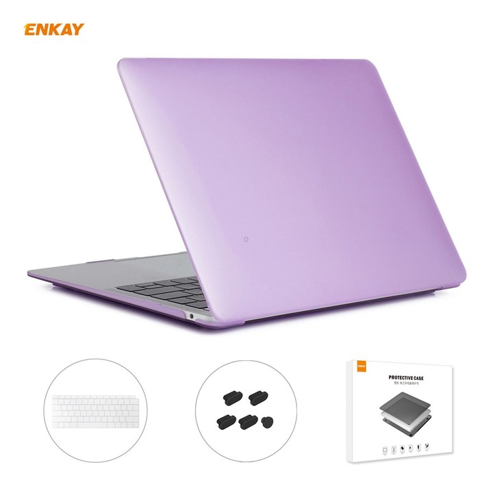 ENKAY 3 in 1 Matte Laptop Protective Case + US Version TPU Keyboard Film + Anti-dust Plugs Set for MacBook Air 13.3 inch A1932 (