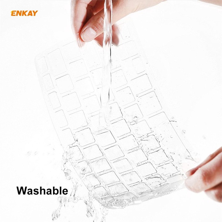 ENKAY 3 in 1 Matte Laptop Protective Case + EU Version TPU Keyboard Film + Anti-dust Plugs Set for MacBook Pro 13.3 inch A2251 &