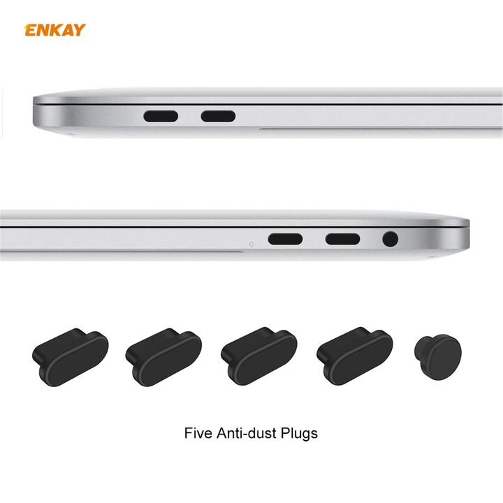 ENKAY 3 in 1 Matte Laptop Protective Case + EU Version TPU Keyboard Film + Anti-dust Plugs Set for MacBook Pro 16 inch A2141 (wi