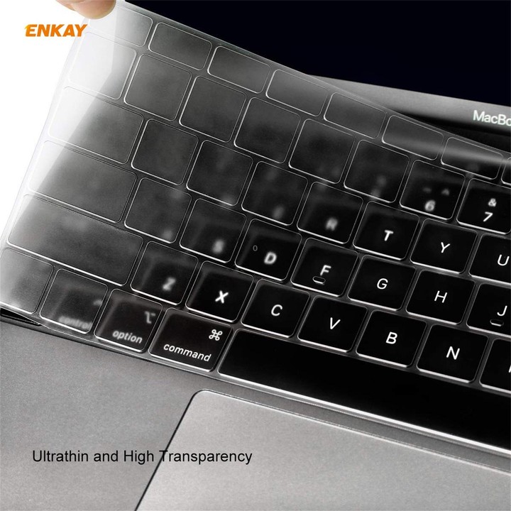 ENKAY 3 in 1 Matte Laptop Protective Case + EU Version TPU Keyboard Film + Anti-dust Plugs Set for MacBook Pro 16 inch A2141 (wi