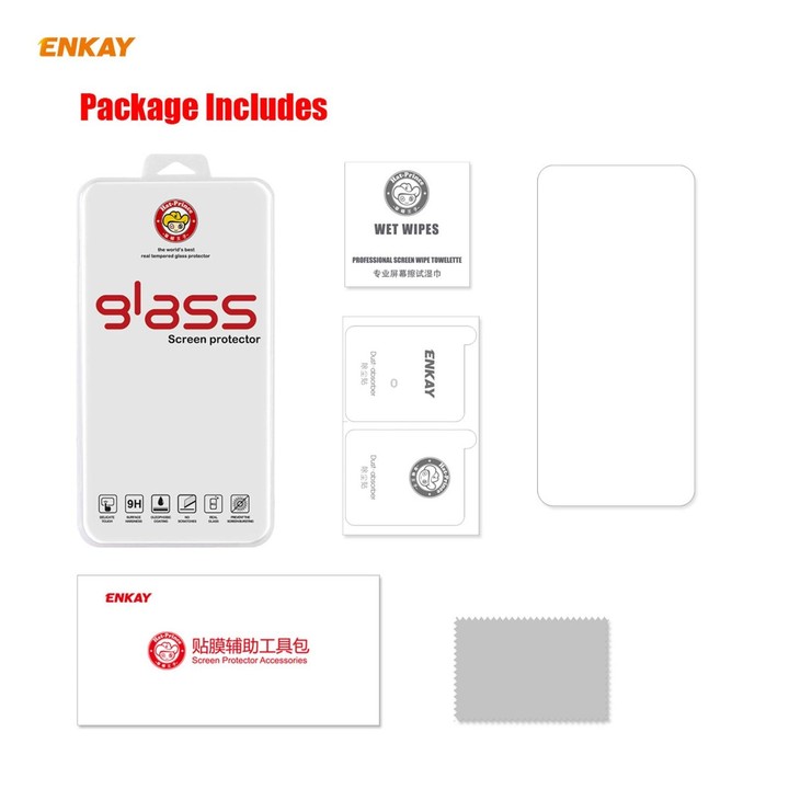 For Samsung Galaxy A72 5G / 4G ENKAY Hat-Prince 0.26mm 9H 2.5D Curved Edge Tempered Glass Film