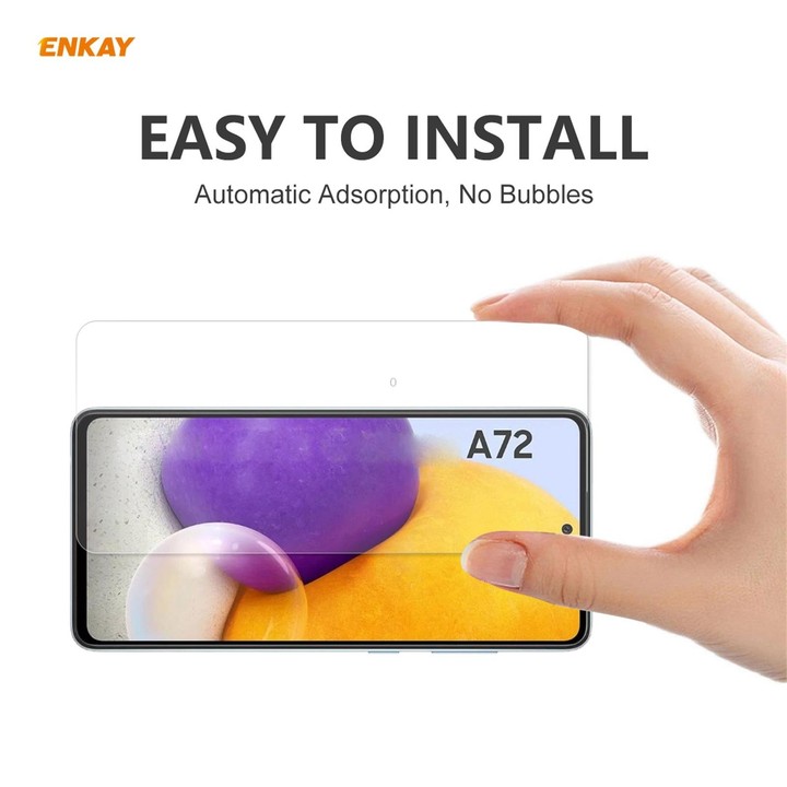 For Samsung Galaxy A72 5G / 4G 5pcs ENKAY Hat-Prince 0.26mm 9H 2.5D Curved Edge Tempered Glass Film