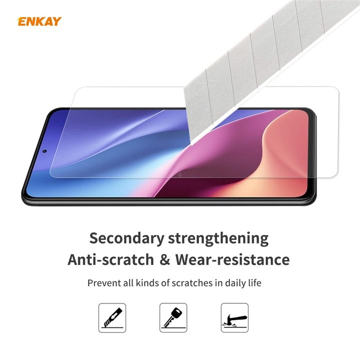 For XiaomiRedmi K40 / K40 Pro / K40 Pro+ 10 PCS ENKAY Hat-Prince 0.26mm 9H 2.5D Curved Edge Tempered Glass Film