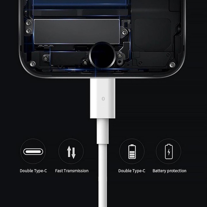XJ-50 PD 120W 5A USB-C / Type-C to USB-C / Type-C Fast Charging Data Cable, Cable Length: 1m