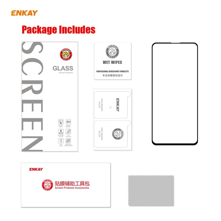For Samsung Galaxy A52 5G / 4G ENKAY Hat-Prince Full Glue 0.26mm 9H 2.5D Tempered Glass Full Coverage Film