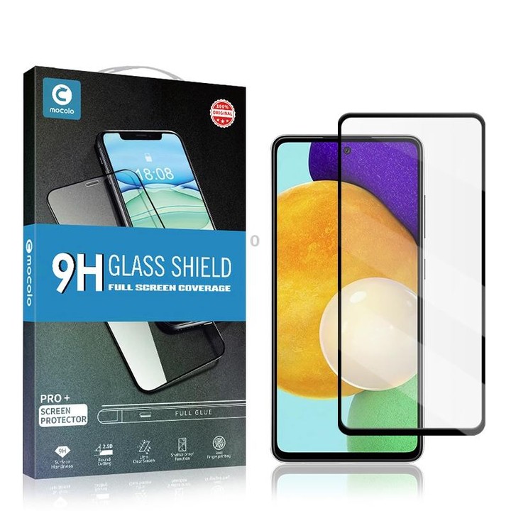 For Samsung Galaxy A52 5G / 4G mocolo 0.33mm 9H 2.5D Full Glue Tempered Glass Film