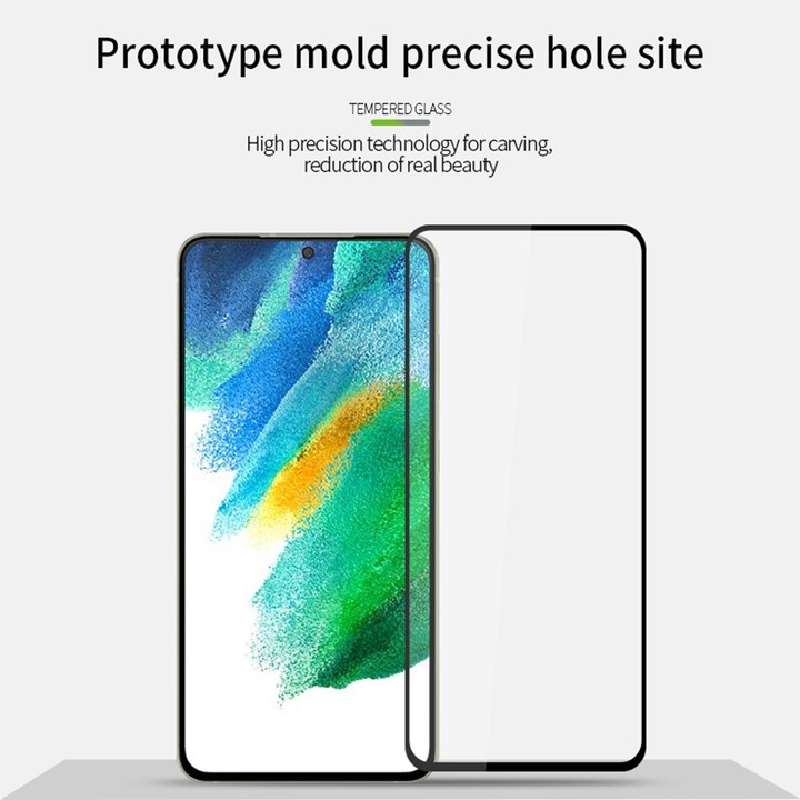 For Samsung Galaxy S21 FE PINWUYO 9H 2.5D Full Screen Tempered Glass Film(Black)