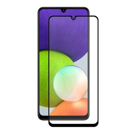 For Samsung Galaxy A22 4G ENKAY Hat-Prince Full Glue 0.26mm 9H 2.5D Tempered Glass Screen Protector Full Coverage Film