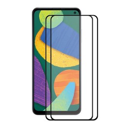 For Samsung Galaxy F52 5G / G62 /M62 2 PCS ENKAY Hat-Prince Full Glue 0.26mm 9H 2.5D Tempered Glass Screen Protector Full Covera