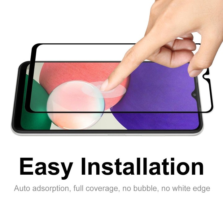 For Samsung Galaxy A22 5G 10 PCS ENKAY Hat-Prince Full Glue 0.26mm 9H 2.5D Tempered Glass Screen Protector Full Coverage Film