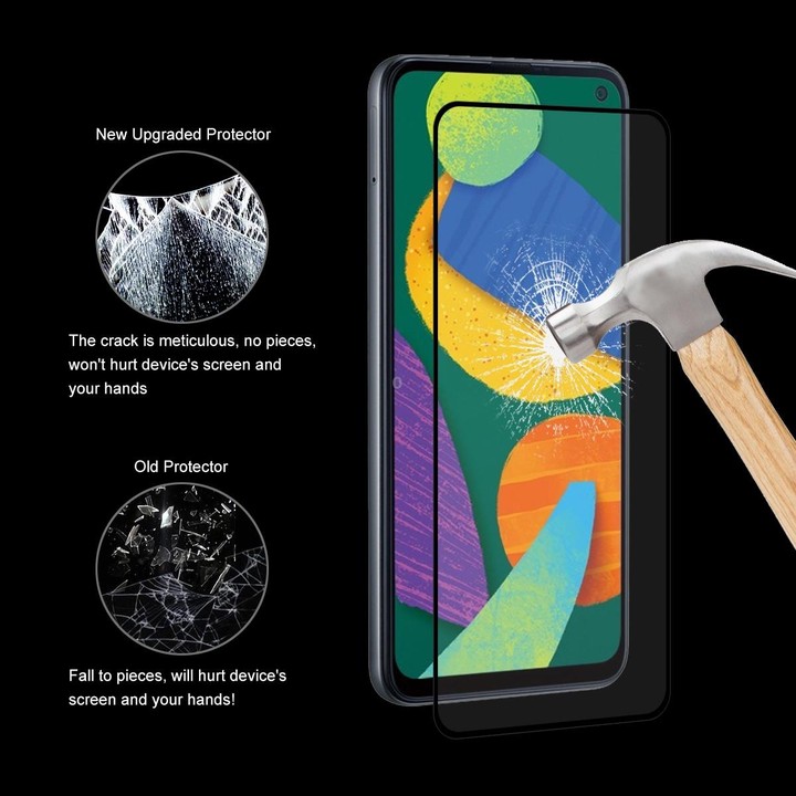 For Samsung Galaxy F52 5G /G62 /M62 10 PCS ENKAY Hat-Prince Full Glue 0.26mm 9H 2.5D Tempered Glass Screen Protector Full Covera